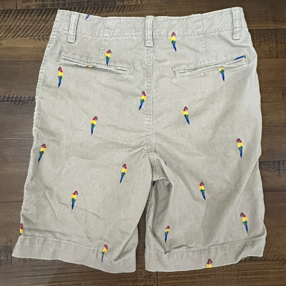 Gap‎ Boys Khaki Shorts with Stretch With Parrots Size 14